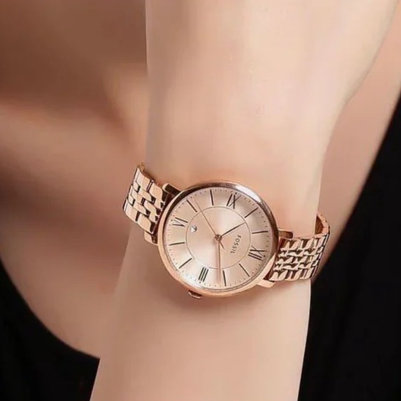 Fossil Jacqueline ES3435 Women\'s Rose Gold Tone Watch main image 4